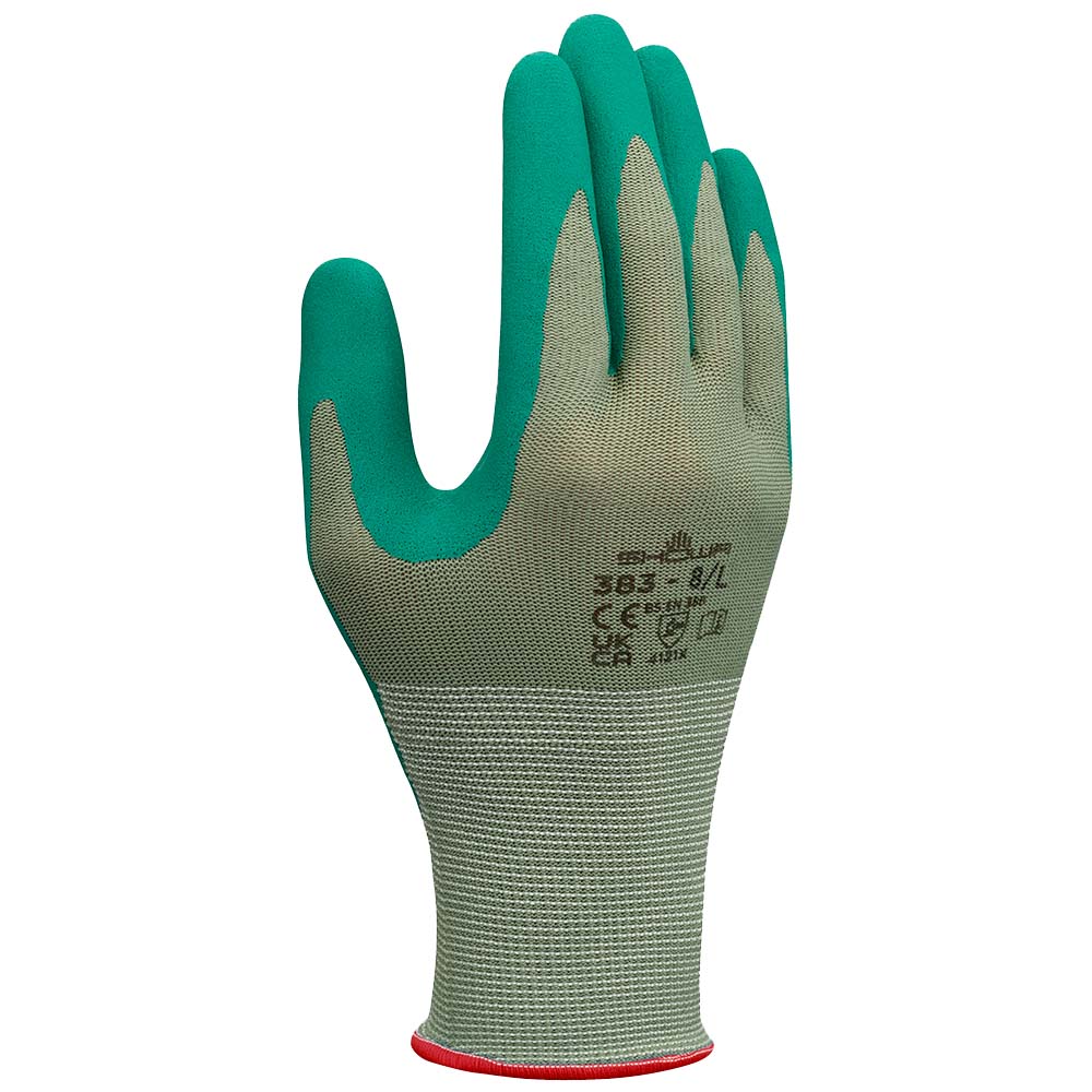 Showa® 383 Biodegradable Microporous EBT Nitrile Coated Multi-Purpose Work Gloves